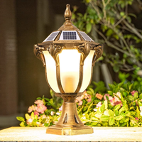 Lampes à poteaux en aluminium de style européen rétro classique vintage E27 pour extérieur, hôtel, resort, jardin suspendu, LED IP65, garantie de 2 ans