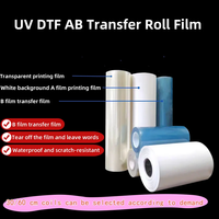 Film de transfert UV DTF industriel AB à longue durée de vie pour la production en masse d'étiquettes UV cristallines