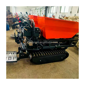 350kg <span class=keywords><strong>Brouette</strong></span> Self Loader Mini Dumper avec Moteur EPA Mini Transporter Track Carrier avec Basculement Hydraulique - Product Image 4