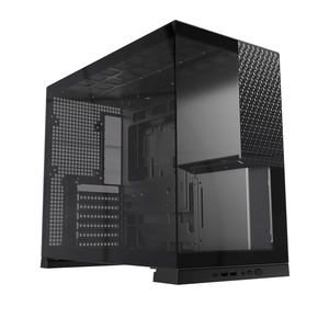 Boîtier PC de bureau en maille Jungle Leopard AX-1 avec panneau latéral en verre trempé, pour jeux, refroidissement par eau, ATX, avec filets anti-poussière supérieurs et inférieurs - Product Image 1