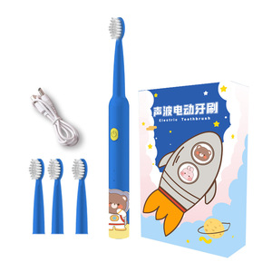 Childrens Electric Toothbrush 20000 Ppm 3 Modes IPX7 Waterproof Rechargeable Blue Space <b>Bear</b> - Product Image 3