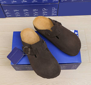 Туфли унисекс из натуральной кожи с пробковой подошвой - Product Image 5