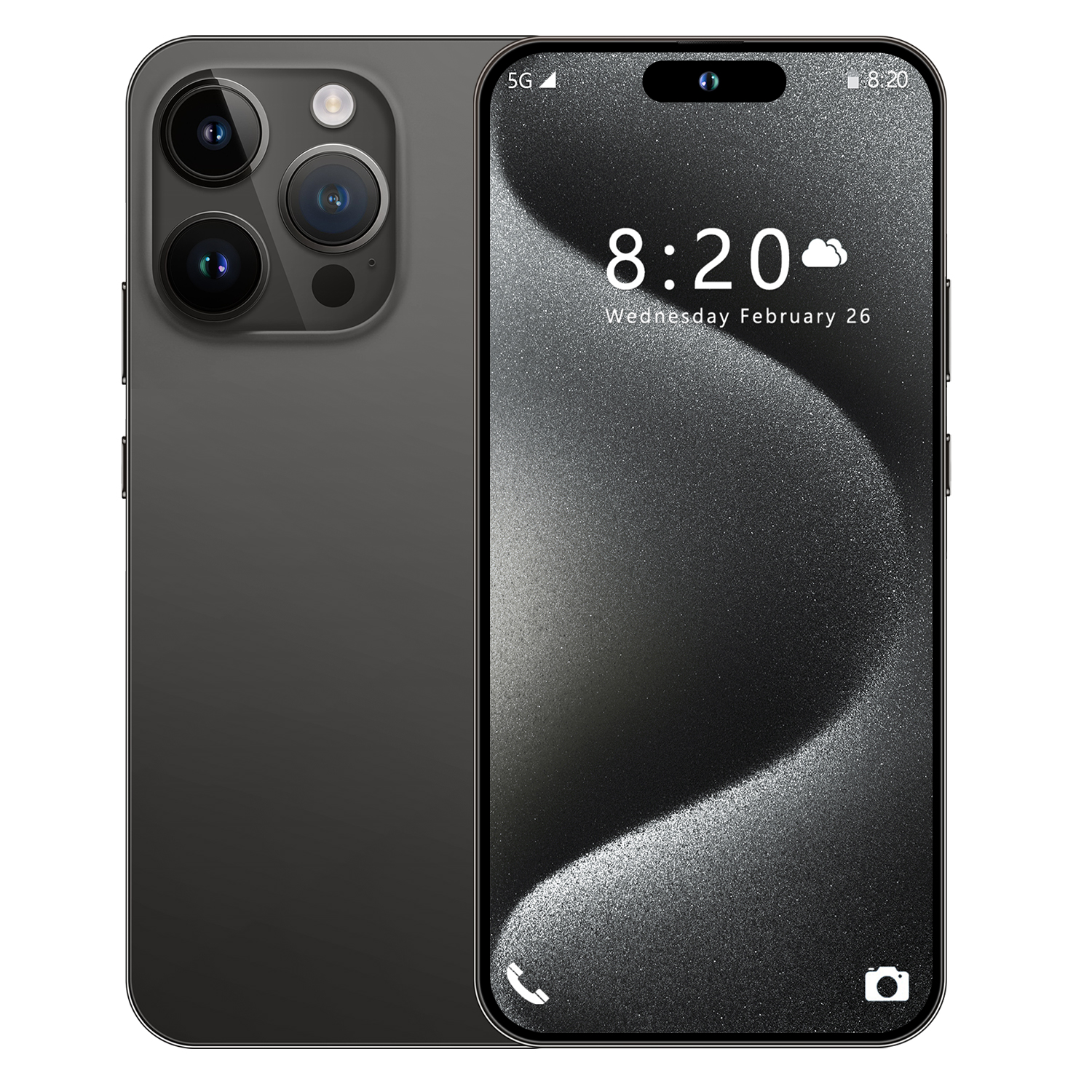 New Unlocked Smartphone I15 Pro Max with Dual SIM Card Face ID Original Unlock Android 10 6GB+128GB Celulares Waterproof Gaming