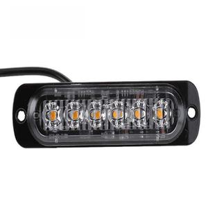 Accesorios de Iluminación para Camiones y Automóviles, Barra de Luces Intermitentes de 6 LED, Lámpara de Señalización Lateral, Luz de Tráfico, 12V 5W, 2 Años de Garantía - Product Image 2