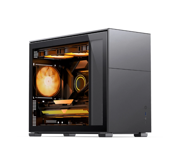D31 Gaming PC Case Customizable Horizontal ATX Aluminium and Plastic Computer Case with High Quality Fan SPCC Material
