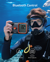TELESIN 2025 Nouvelle Arrivée Étui Étanche pour Téléphone 20m/65ft avec Poignée de Photographie pour Plongée et Snorkeling Accessoires pour Téléphone Portable Sous-Marin