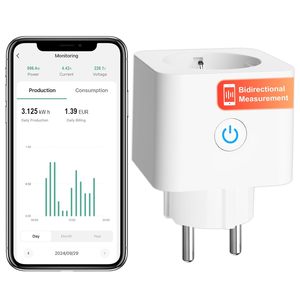 Presa Intelligente Antela 16A Tipo F Italiano con Wi-Fi, Monitoraggio Energetico, Protezione da Sovraccarico, Uso Universale - Product Image 2