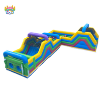 Parcours d'obstacles gonflable pour adultes de haute qualité, en PVC, écologique, grand modèle, nouveau design, provenant du château de parc d'attractions
