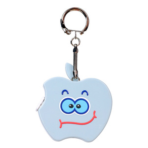 Porte-clés règle d'outil de mesure de hauteur portable Apple Shape Cartoon, crochet mousqueton avec ruban à mesurer - Product Image 1