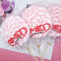 Vente en gros de bonbons moelleux pour enfants de 35 g, grande rouleau de guimauves en forme de fleur, bouquet de sucettes créatif, décoration, cadeau, fruité, halal
