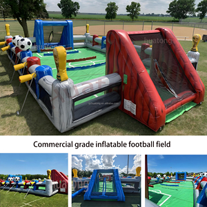 Juegos Inflables Gigantes Comerciales para Carnavales Deportivos, Juegos Interactivos de Fútbol, Campo de Fútbol Inflable para Venta o <span class=keywords><strong>Alquiler</strong></span> - Product Image 1