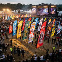 Drapeaux publicitaires personnalisés pour entreprises, drapeaux sportifs et de course, drapeaux plume, drapeaux goutte d'eau angulaires, bannières par Signs