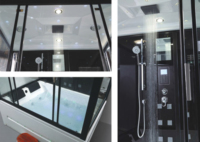 Salle de bain à vapeur informatisée, combinaison douche et baignoire à jets, baignoire à vapeur