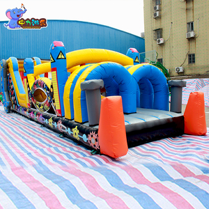 Nhà máy tùy chỉnh cơ khí chủ đề dành cho người lớn <span class=keywords><strong>Inflatable</strong></span> khóa học trở ngại <span class=keywords><strong>Inflatable</strong></span> nhà bị trả lại - Product Image 1