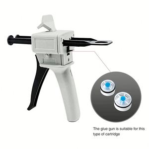 50ml 10:1 Pistola epoxi de doble cartucho Pistola dispensadora de adhesivo <span class=keywords><strong>Dispensador</strong></span> de mezcla de impresión - Product Image 5
