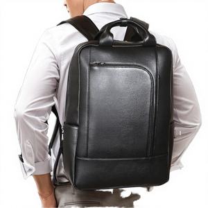New Design England Genuine Leather Laptop Backpack with Zipper Softback Business & School Fashion <b>Computer</b> <b>Bag</b> for Men Women - Product Image 2