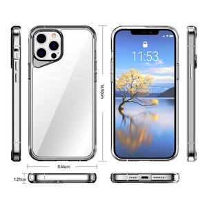 Coque <span class=keywords><strong>de</strong></span> téléphone portable transparente à 4 coins antichoc pour <span class=keywords><strong>iPhone</strong></span> 17 Pro Max 17 Air 17 16 15 14 13 12 <span class=keywords><strong>11</strong></span> - Product Image 2