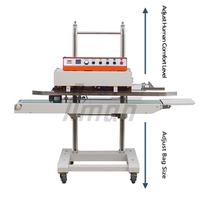 Machine de scellage thermique verticale automatique électrique en acier inoxydable pour sachets en plastique, scellage continu, emballage de vêtements - Product Image 1