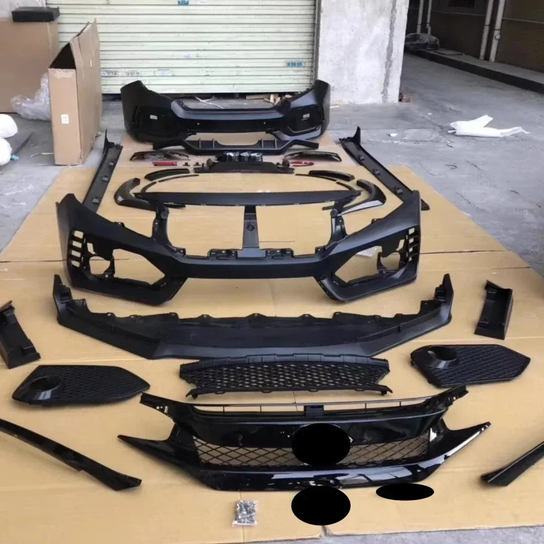 Kit carrozzeria paraurti anteriore posteriore maschera grill per Honda civic 10th convert stile TYPER gonna laterale cofano motore coda gola fender luce