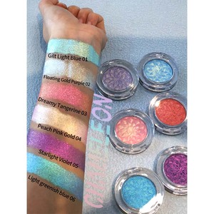 Ombretto Professionale Effetto Camaleonte - Ombretto in Polvere Pressata con Glitter OEM/ODM Produttore di Ombretti Glitterati - Product Image 5