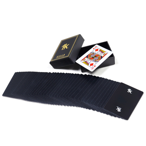Cartes de jeu de poker en plastique PVC imprimées personnalisées, imperméables, espagnoles, 40 cartes en PVC, 12 jeux de cartes de poker de casino avec étui - Product Image 1