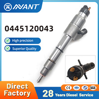 Inyector Diesel NANT 0445120043 para Válvulas de Inyección del Conjunto del Motor