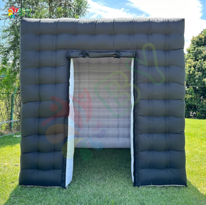 Magnifique photomaton gonflable en cube <span class=keywords><strong>noir</strong></span> et rose pour prendre des photos - Product Image 1