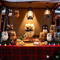 Nouvelle conception personnalisée Hibou en tissu moelleux fait main avec fil de fer, écologique, non toxique, en mousse de polystyrène, couleur personnalisée, pour fêtes et événements.