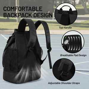 <span class=keywords><strong>Sac</strong></span> à dos <span class=keywords><strong>de</strong></span> basketball décontracté en polyester avec cordon <span class=keywords><strong>de</strong></span> serrage, <span class=keywords><strong>sac</strong></span> <span class=keywords><strong>de</strong></span> football avec compartiment à chaussures pliable, respirant, durable, capacité 40L - Product Image 5