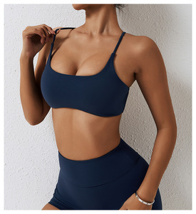 <span class=keywords><strong>Soutien</strong></span>-<span class=keywords><strong>gorge</strong></span> de <span class=keywords><strong>sport</strong></span> Cross Beauty à <span class=keywords><strong>maintien</strong></span> moyen, dos croisé, sensation de peau nue, vêtements de yoga, course à pied, entraînement, séchage rapide - Product Image 6