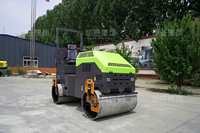 3T Mini Petit Compacteur Rouleau Vibrant avec Double Tambour Changchai Moteur Caractéristiques à Vendre