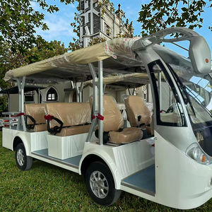 รถบัสไฟฟ้าท่องเที่ยว 3 แถว 8 ที่นั่ง ได้รับการรับรองมาตรฐาน CE พร้อมรางเก็บของ - Product Image 2