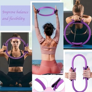 Kit de démarrage d'exercice à domicile en gros équipement de <span class=keywords><strong>Pilates</strong></span> portable ensemble d'<span class=keywords><strong>anneau</strong></span> et de balle cercle magique <span class=keywords><strong>avec</strong></span> 5 bandes de résistance - Product Image 4