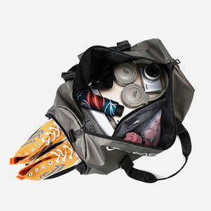 Bolsa de Gimnasio Deportiva Personalizada con Logotipo, con Compartimento para Zapatos, Bolsa de Viaje de Fin de Semana, Bolsa de Lona Personalizable con Patrón de Letras - Product Image 3