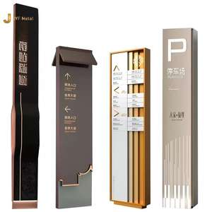 Letrero de Acero Inoxidable Cepillado EX1030 para Montaje en Pared, para Vestíbulo de Hotel, Señalización Interior y Proyectos Arquitectónicos - Product Image 4