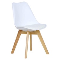 Meubles de salle à manger modernes Chaise de salle à manger de restaurant Chaises de loisirs en cuir de velours avec pieds en bois