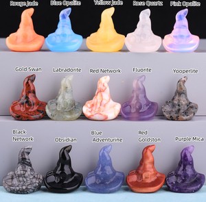 Mũ Ma Đá Quý 1 Inch Mẫu Vật Khoáng Tinh Thể Thạch Anh Khắc Đá Trang Trí Nhà Cửa Reiki Chữa Bệnh - Product Image 2