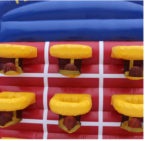 Jeu gonflable <span class=keywords><strong>TIC</strong></span> TAC <span class=keywords><strong>TOC</strong></span> avec 9 ballons de basket pour enfants et <span class=keywords><strong>adultes</strong></span> pour les jeux de carnaval en plein air ou le travail d'équipe - Product Image 4