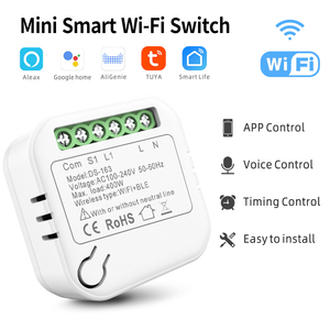 Tuya Wi-Fi DIY Módulo De Controle Interruptor Inteligente 10A Max. Atual para Automação Doméstica Voice & App Control Interruptores de Controle Remoto - Product Image 2