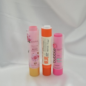 Personalizado <span class=keywords><strong>2</strong></span> en 1 Cosmético Vacío Squeeze Limpiador facial Suave Tubos de doble cámara Cosméticos Tubo de plástico con tapas abatibles - Product Image 2