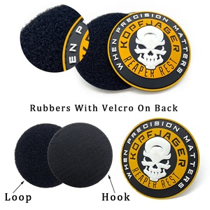 Parches de lujo en 3D, logotipo de marca de goma, parche táctico de Velcro, parches tácticos personalizados, insignia de uniforme con gancho y bucle - Product Image 6