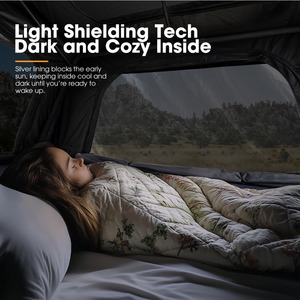 Tente de toit de voiture SAN HIMA à montage rapide pour 1 à 3 personnes, légère et compacte, en aluminium rigide, pour le <span class=keywords><strong>camping</strong></span> en plein air 4x4 - Product Image 4