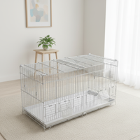 Cage d'élevage d'oiseaux de haute qualité en gros, maison pour perroquets, durable, facile à nettoyer, cages en métal portables, plusieurs tailles, montage facile