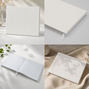 Libro de Mensajes de Deseos para Invitados de Boda, Diario de Cuero PU Personalizado, Cuaderno Creativo y Moderno para Fiestas de Boda con Papel en Blanco - Product Image 3