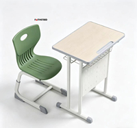 Ensemble de mobilier scolaire en bois pour enfants africains, comprenant des bureaux et des chaises individuels, chargement en conteneur grande capacité