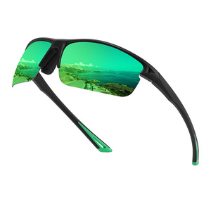 Men's Polarized Sunglasses <b>Black</b> <b>Frame</b> TAC Lens UV400 Outdoor Sports Cycling Square <b>Frame</b> - Product Image 1