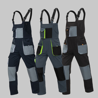 Salopette de travail robuste pour hommes, uniforme professionnel, vente en gros, vêtements de chantier avec plusieurs poches, matière respirante en poly/coton