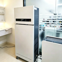 HANSTAT Purificateur d'air commercial de qualité médicale, grand modèle, avec filtre HEPA, UV et charbon, purificateur d'air portable pour animaux domestiques, idéal pour la maison