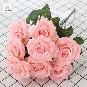 Grand <span class=keywords><strong>Bouquet</strong></span> <span class=keywords><strong>de</strong></span> roses artificielles 10 têtes pour la maison, décoration <span class=keywords><strong>de</strong></span> Festival, fête <span class=keywords><strong>de</strong></span> mariage, blanc, <span class=keywords><strong>Rose</strong></span> - Product Image 5