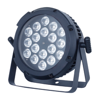 Projecteur LED PAR 18x10W RGBW 4-en-1 étanche IP65 avec angle de faisceau 25/45/60° en option pour scène extérieure, mariage, événement, concert